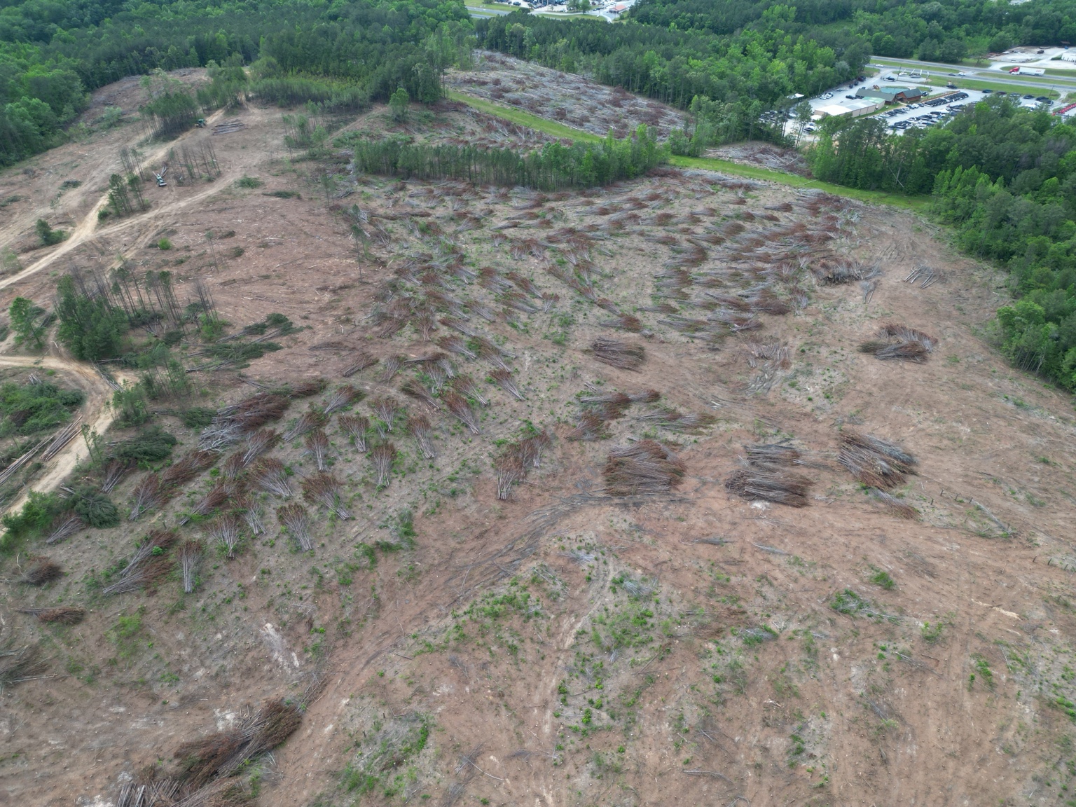 117-lot Westover development aerial view